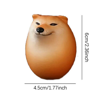 Dog & Egg Decorations Creative Shiba Inu Realistic Egg Shape Desk Decor for Home Offices Fun Christmas Gifts Home Decor Figurine