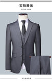 Suit Boutique Men's Fashion Business (Blazer+ Vest + Trousers) Gentleman's Wedding Casual Professional Formal Suit 3 Piece M-6XL
