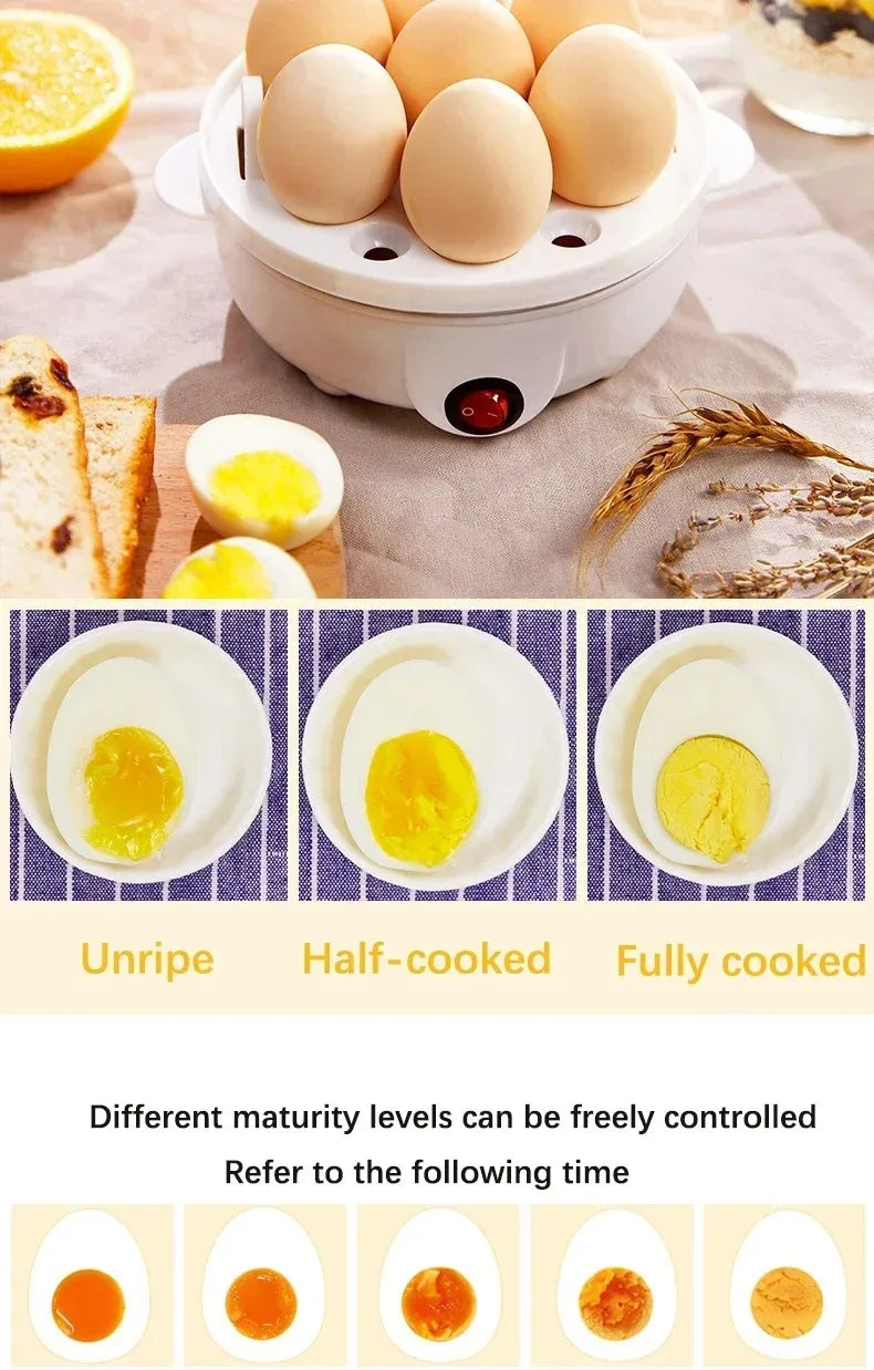 Automatic Electric Egg Steamer Multifunctional Electric Egg Boiler Double-Layer Egg Cooker Mini Kitchen Breakfast Machine
