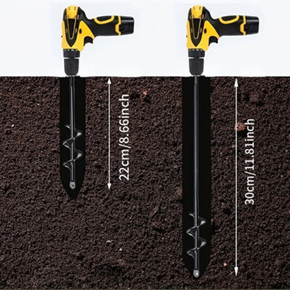 Garden loose soil twist dig pit planting tool alloy drill auger bit