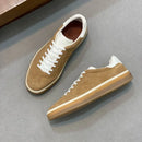 Classic Leisure Sport Board Shoes Men's Couple British Simple Match Dequn White Shoes Flat Heel Breathable Cement Ground
