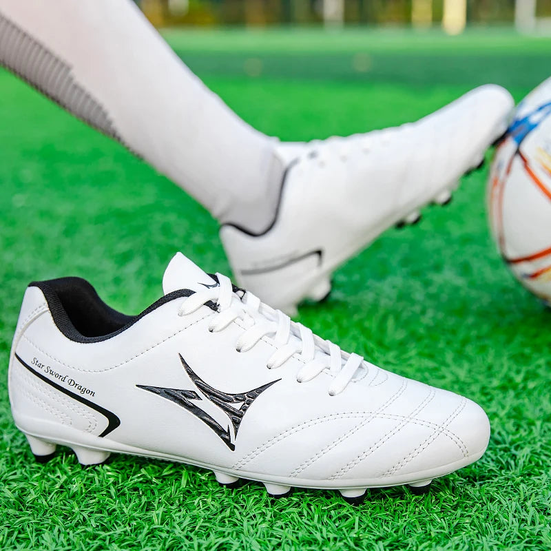 New Men Soccer Shoes Match Sneakers Football Boots Long Spikes Ultralight Breathable Indoor Cleats Training Drop Shipping