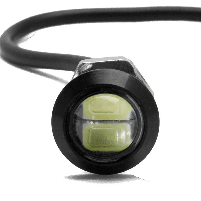 1pcs Eagle Eye LED Car Light Bright Daytime Running Lights DRL For Motorcycle Auto Parking signal Lapms 12v 24v Alloy Shell