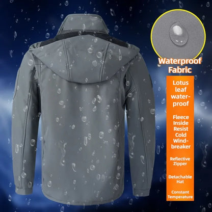 Chaqueta gruesa y cálida para hombre, abrigos de otoño e invierno, chaquetas para exteriores, esquí, escalada, cortavientos, chaqueta acolchada impermeable para hombre