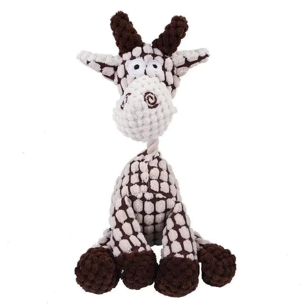 Pelúcia Corduroy Toy Dog, Forma Animais, Mordida Resistente, Brinquedos Squeaky, Pet Products, Acessórios de treinamento, Pequenos e Grandes Cães