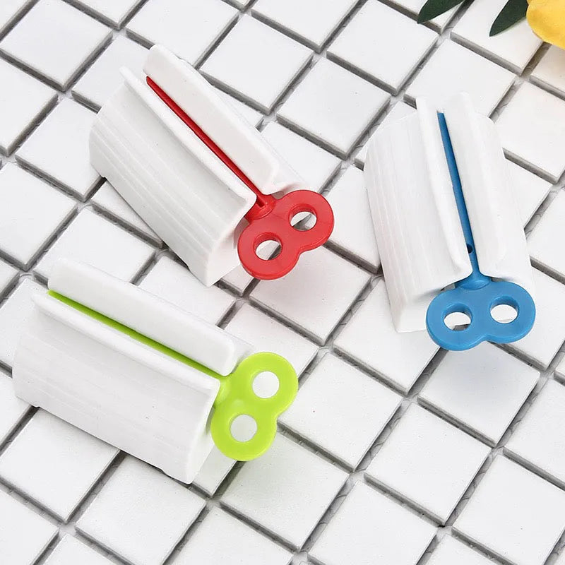 Porta pasta de dientes portátil, herramientas de exprimido manual, tubo de pasta de dientes, limpiador facial, dispensador, soporte, exprimidor 