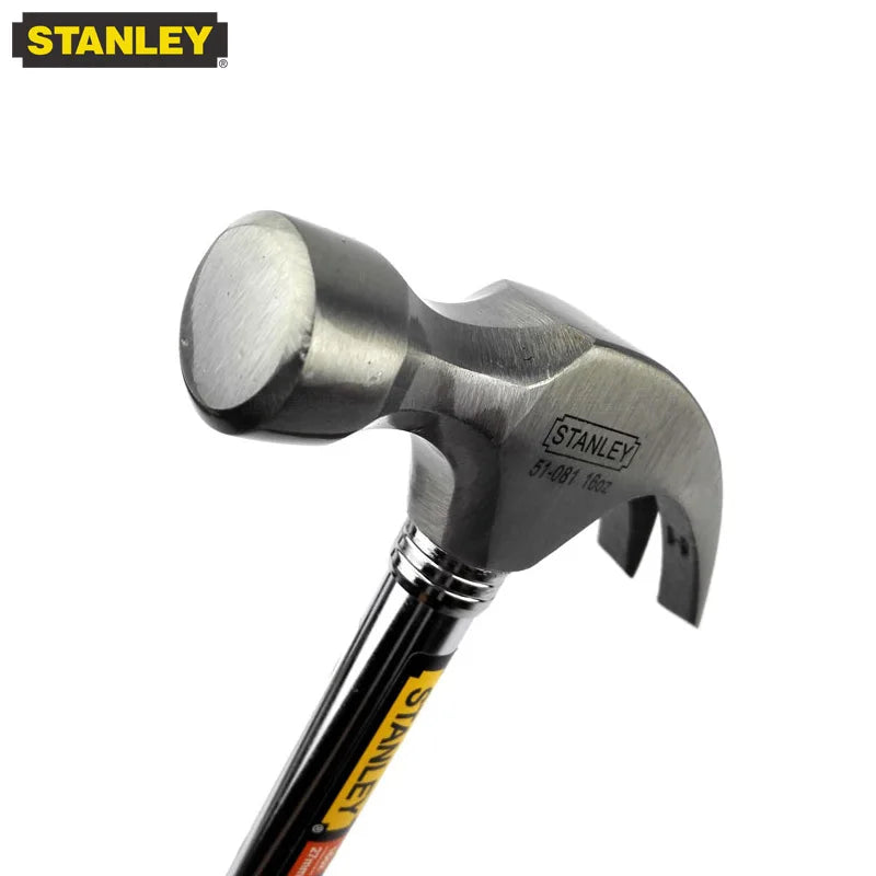 Stanley-Household Handmade Claw Hammer, Anti-Detachment, Steel, Original, Multifunctional, Safety, Hand Tool