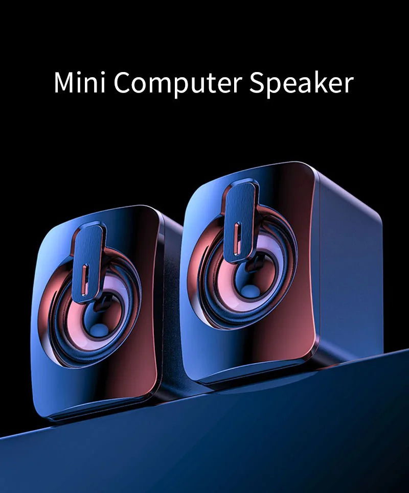Computer Speaker For PC Laptop Desktop Caixa De Som Bluetooth Portable Sound Box Music Wireless Wire USB Mini Column Acoustics