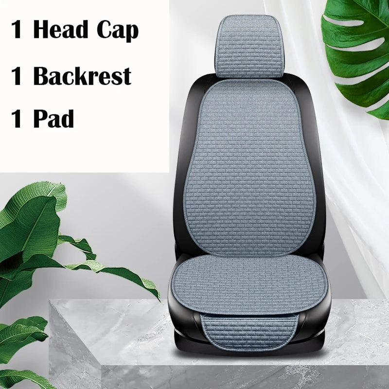 Universal Car Seat Cover Car Front Rear Seat Back Cushion Falx Car Seat Cushion Protector Auto Interior Pad Fit for Most Cars