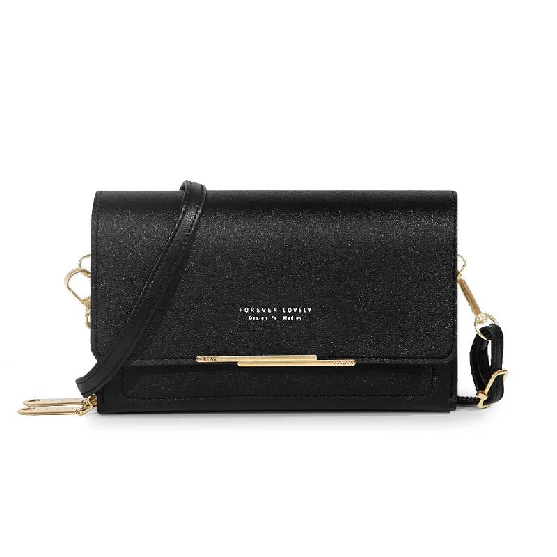 Nuevos bolsos de piel sintética para mujer, multifuncionales, de gran capacidad, tipo bandolera, a la moda, para teléfono