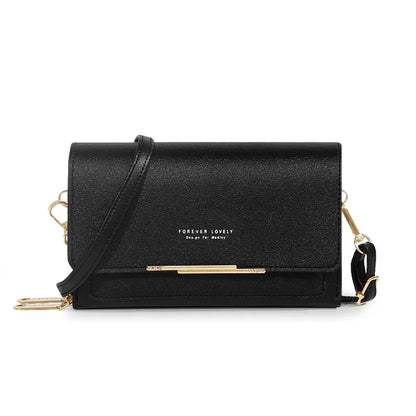 Nuevos bolsos de piel sintética para mujer, multifuncionales, de gran capacidad, tipo bandolera, a la moda, para teléfono
