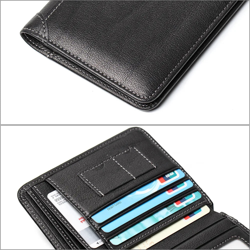 ROOG Elegant Genuine Leather Men's Wallet|Multi-Card Slot Design|Lightweight and Stylish|Suitable for Everyday and Business Use