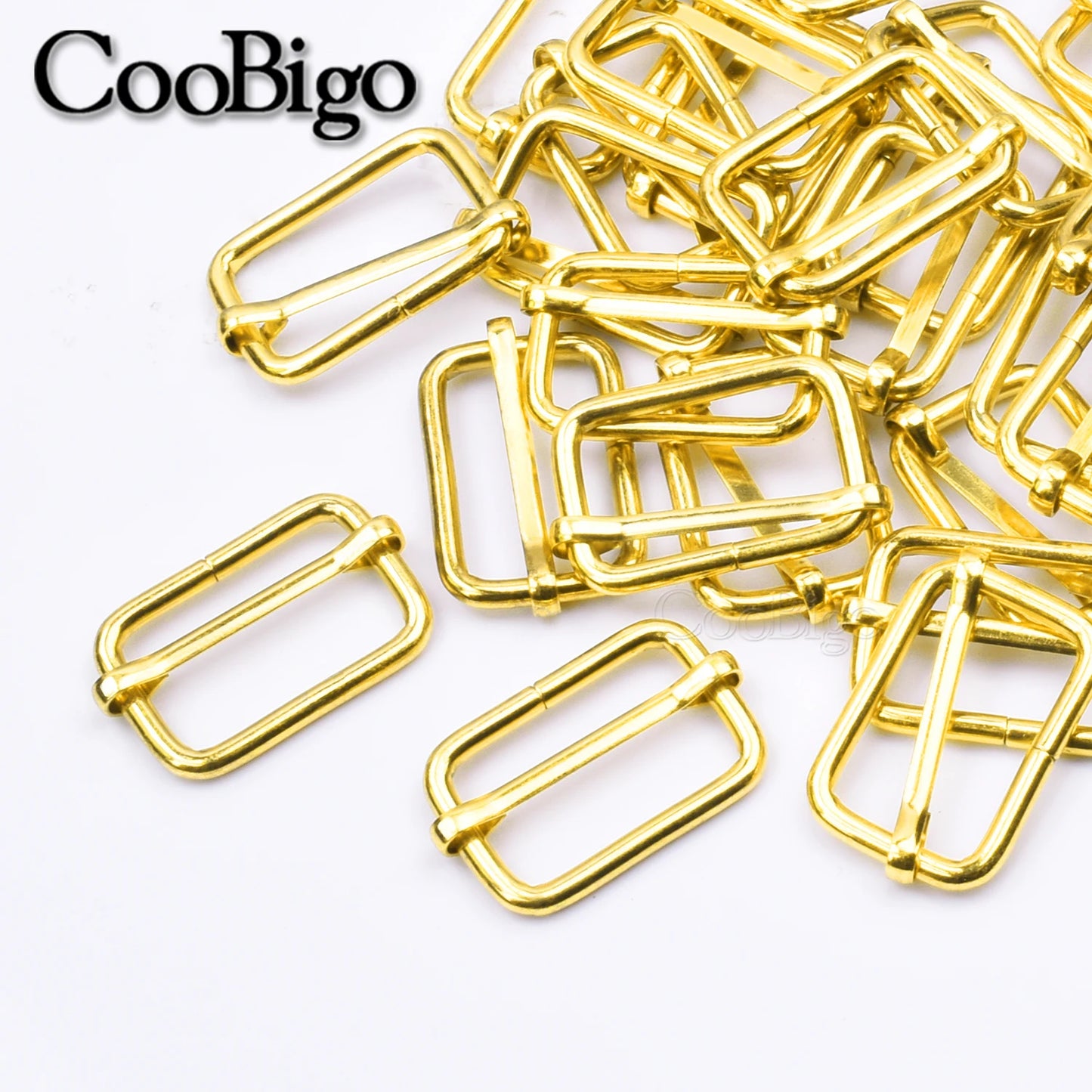 10pcs Metal Slides Tri-Glides Wire-Formed Roller Pin Buckles Slider Adjuster Bag Strap Accessories 15mm 20mm 25mm 32mm 38mm 50mm