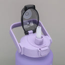 2025 Spring/Summer 2L Large Capacity Outdoor Plastic Bouncing Straw Sports Water Bottle Leak-proof Portable Refill Cups