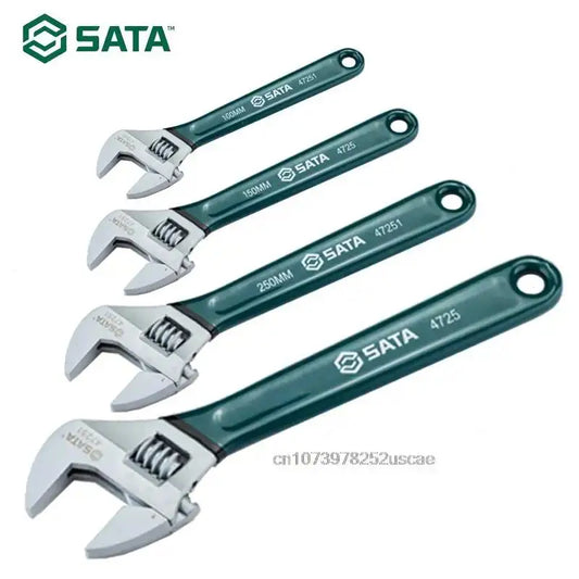 Llave inglesa ajustable de la marca americana SATA, llave inglesa universal pequeña y grande, herramienta de reparación de mandíbula con cabezal ajustable, llave para coche
