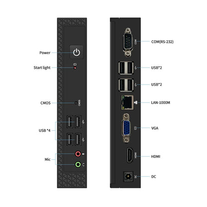 TexHoo Mini PC Computer Intel Core i7 i5 Processador ITX Windows 10 Pro Thin Client Industry COM SSD Bluetooth WIFI Brand New