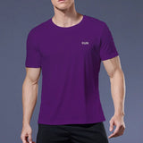 Long and Short-Sleeved T-Shirt Fitness Sports Tops Morning Running Ice Silk Quick Dry Outdoor Mountaineering Gym Clothing Men