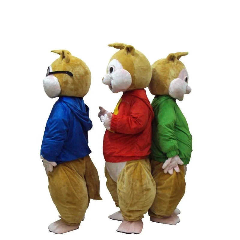 New MINISO Disney Alvin And The Chipmunks Tamias Mascot Costume Advertising ceremony Fancy Dress Party Animal carnival perform