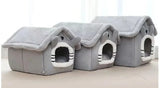 Indoor Warm Dog House Soft Pet Bed Tent House Dog Kennel Cat Bed Removable and Washable Cushion Suitable for All Seasons Universal
