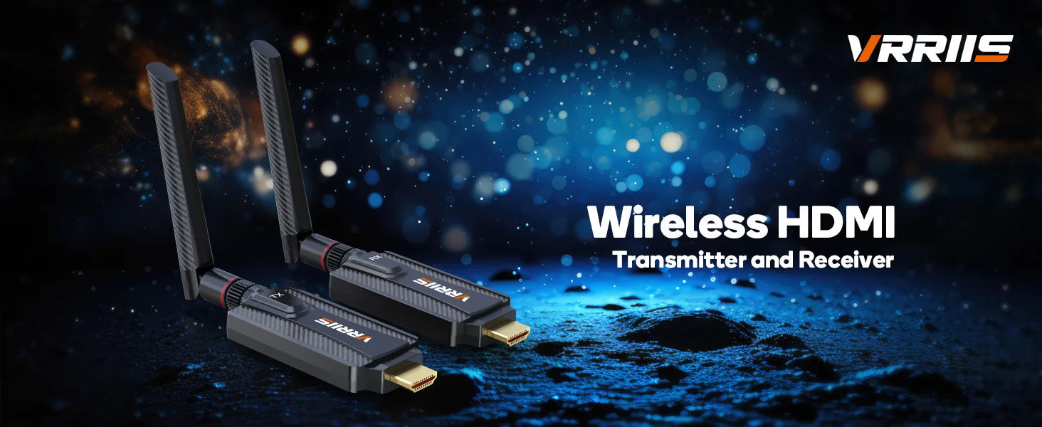 200M Wireless Hdmi Video Transmitter and Receiver 5G Mini Extender TV Stick for Conference, Office, Projector and Home Camera