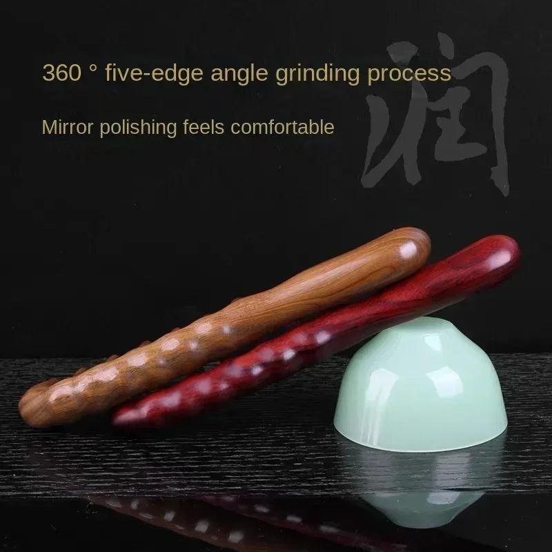 Peine de madera de sándalo verde natural hecho a mano para cabello rizado con dientes anchos, cepillo de masaje desenredante de madera antiestático para mujeres.