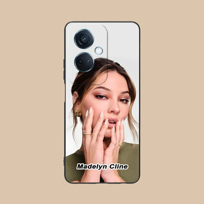 Madelyn Cline Mobile Cell Phone Case for OPPO Find X5 X3 X2 A93 Reno 8 7 Pro A74 A72 A53 Black Soft Phone Cover Shell