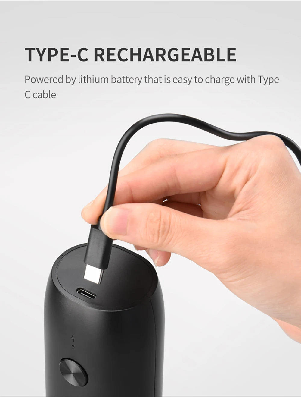 Molinillo de pimienta eléctrico recargable, molinillos de sal y pimienta con luz LED, molinillos de grosor ajustable, carga USB, molinillo de especias