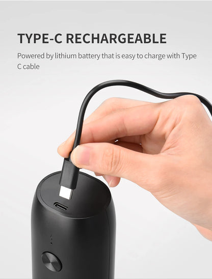 Molinillo de pimienta eléctrico recargable, molinillos de sal y pimienta con luz LED, molinillos de grosor ajustable, carga USB, molinillo de especias
