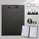 1pc A4 File Folders, Documents Organizer, Clipboard With Cover, Paper Folder For Business & School, Stationery & Office Supplies