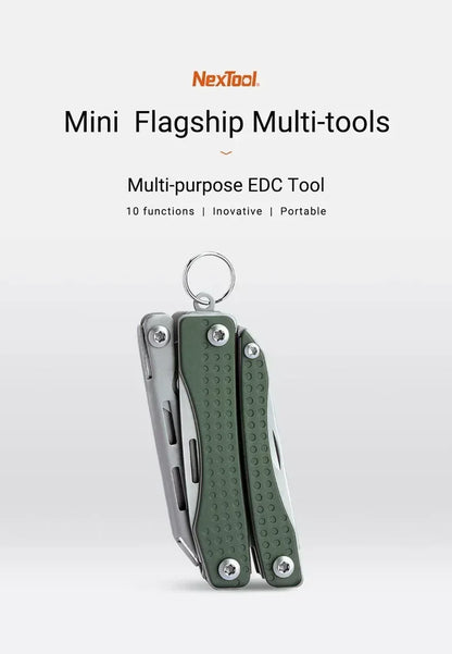 NexTool Mini Flagship 10 IN 1 Multi Functional Folding EDC Hand Tools Pockets Pliers Screwdriver Bottle Opener Outdoor Multitool