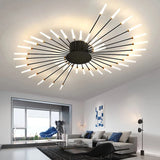 Lámpara de techo LED moderna para sala de estar, comedor, dormitorio, diseño de fuegos artificiales nórdicos, decoración del hogar, iluminación interior
