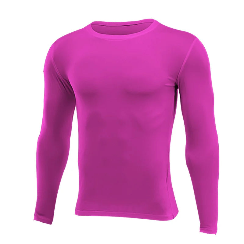 Men Women Kids Children Boy Girl Compression Running Long T Shirt Fitness Sport Basketball Football Gym Sportswear Clothes 8659