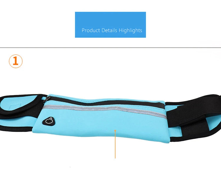 Running Bag Women Waist bag Belt bag Men Sports Fanny Pack Mobile Phone Bag Gym Running Cell Phone Jogging Run Cycling Bag