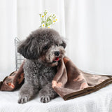 Soft Fluffy High Quality Pet Blanket Flannel Dog Sleeping Blanket Paw Print Pattern Pet Mat Warm Comfortable Blanket for Cat Dog