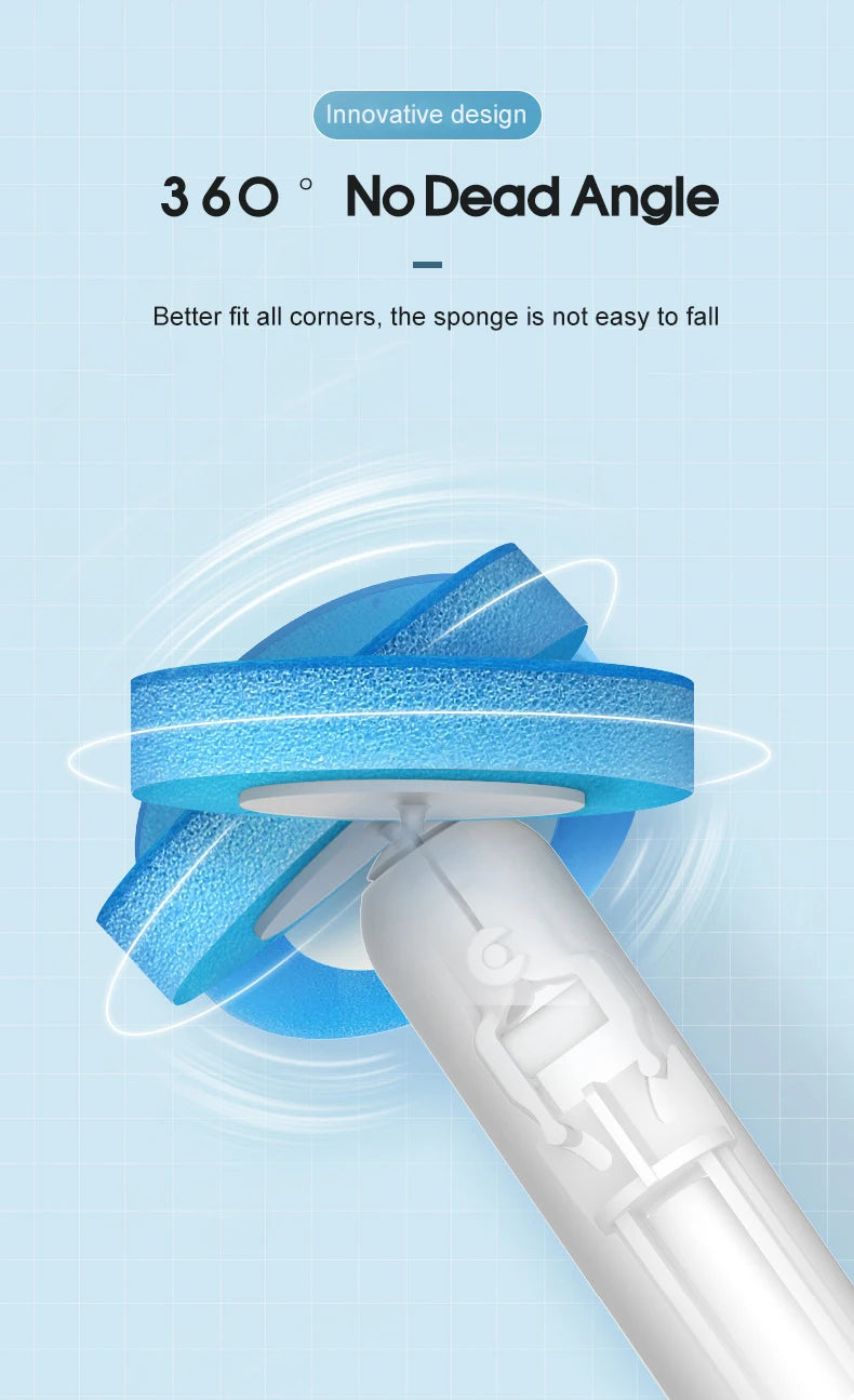 IZEFS Disposable Toilet Brush With Cleaning Liquid Wall-Mounted Cleaning Tool For Bathroom Replacement Brush Head Wc Accessories