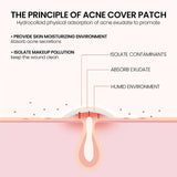 200pcs Colorful Star-Shaped Hydrocolloid Invisible Pimple Patches For Face, Cute Zit Cover Stickers Skin Care
