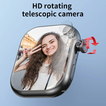 S10 Smart Watch 4G Android 9.0 2.2 inch Amoled Smartwatch With Sim Card 180° Rotating Camera GPS WIFI Google Play 128GB Storage