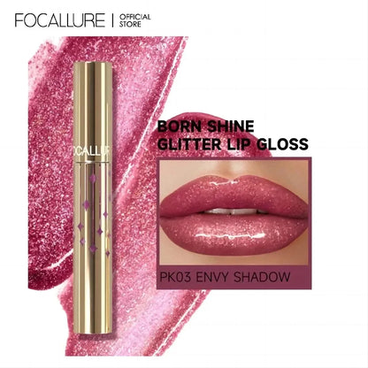 Brillo labial FOCALLURE con brillo, resistente al agua, de larga duración, hidratante, líquido, superficie de espejo, maquillaje de labios, cosméticos.