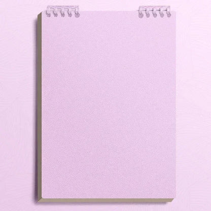 Cuaderno A5 de 60 hojas gruesas con encuadernación en espiral, hojas sueltas con líneas, para estudiantes, escuela, oficina, papelería.