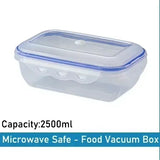 Vacuum Food Storage Box Transparent Storage Container Fridge Organizer Microwave Safe Fresh-Keeping Sealing Box Food Dispenser