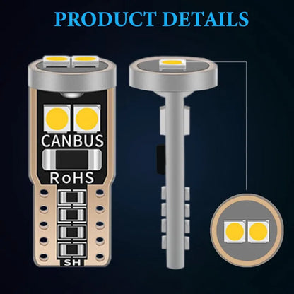 Super Bright LED Canbus Car Interior Reading Dome Lights, Auto Lâmpada de estacionamento, sem erro, T10, W5W, 6SMD, 3030, 2 pcs, 6 pcs, 10pcs