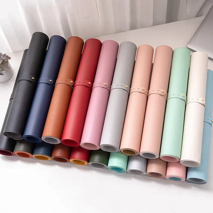 Alfombrilla protectora de escritorio de oficina de gran tamaño de PU, impermeable, para ratón, teclado de escritorio, alfombrilla de ratón para juegos, accesorios para PC