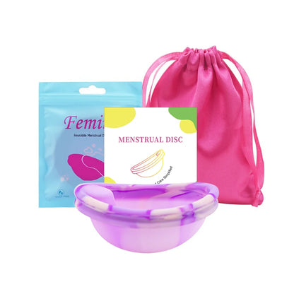 Silicone Menstrual Disc Cup Period Menstrual Collector Menstruation Menstrual Disk Women Health Care Feminine Hygiene Extra-Thin
