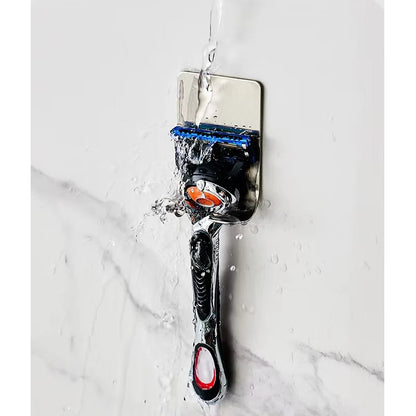 Soporte para afeitadora de baño de acero inoxidable 304, gancho de almacenamiento, estante de pared para afeitadora, soporte sin perforaciones, accesorios de baño 