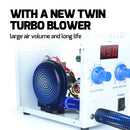 Silverflo 857D+ Soldering Station 600W  Hot Air Rework Welding Station Heat Gun With Twin-Turbo Blower for BGA SMD SOIC Repair