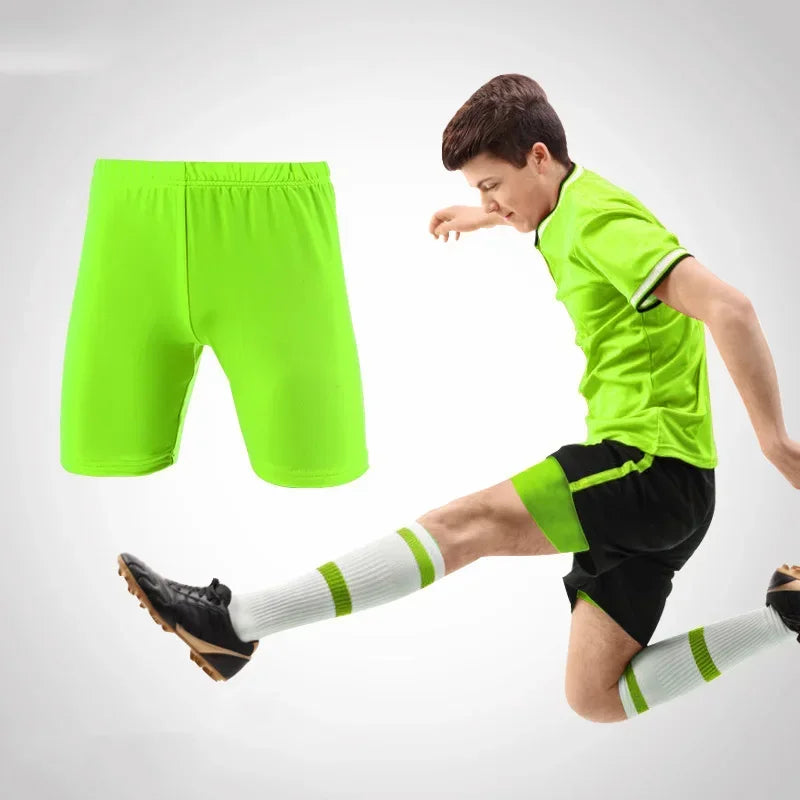 Summer Children Boy Capri Running Tights Pants Kids Basketball Football Soccer Fitness Exercise Sport Cropped Leggings Shorts 40