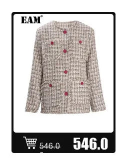 EAM - Minifalda negra con cinturón y pedrería irregular, cintura alta, para mujer, tendencia de moda, primavera otoño 2025, JY75801
