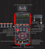 ZOYI ZT-703S Two-Channel Oscilloscope, Multifunction Signal Generator, 3-in-1 High-Precision Electrician Tool