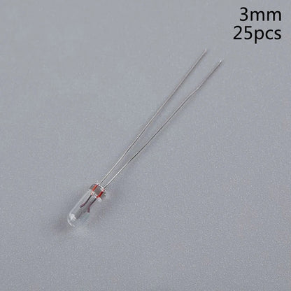 5mm, 4mm, 3mm, 12v, mini light bulb, tungsten lamp with switch button indicator, 25pcs 