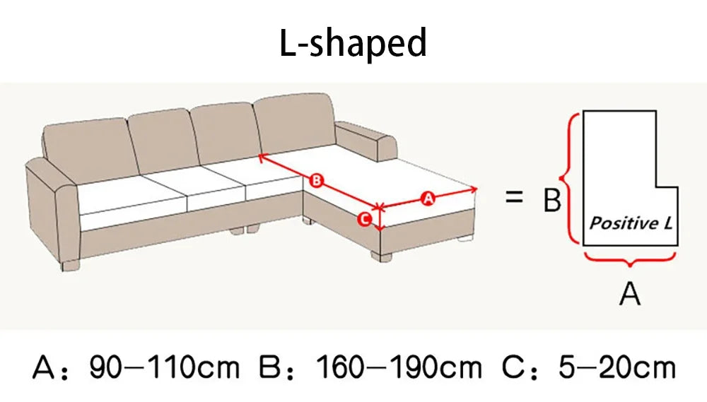 Elastic Sofa Cover for Living Room Jacquard Solid Sofa Seat Cover Grey Washable Seat Cushion Cover Furniture Protector Sectional